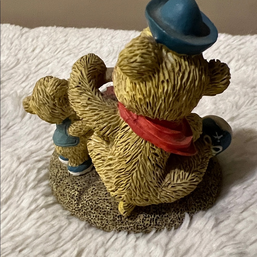 Cherished Teddies Cub at the beach and teddy bear, mom and cub figurine. - Picture 6 of 8